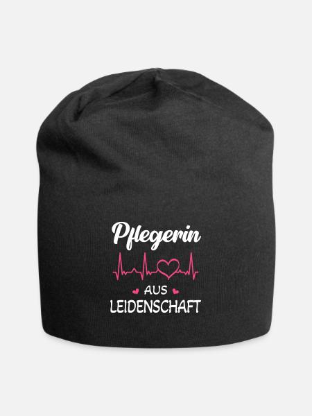 Altenpflegerin Krankenschwester Krankenpflegerin - Jersey-Beanie - Schwarz