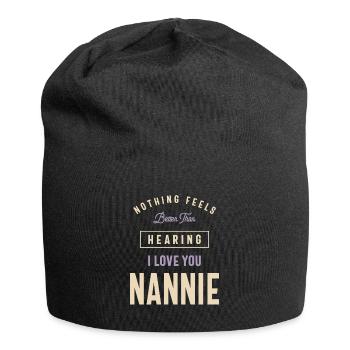 Funny Nannie - Jersey Beanie - black - Front