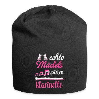 Klarinette Blasmusik Musikverein Orchester Jazz - Jersey-Beanie - Schwarz - Vorne