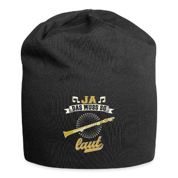 Klarinette Blasmusik Musikverein Orchester Jazz - Jersey-Beanie - Schwarz - Vorne
