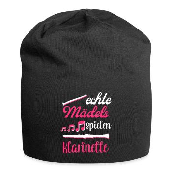 Klarinette Blasmusik Musikverein Orchester Jazz - Jersey-Beanie - Schwarz - Vorne