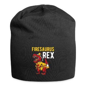 Firesaurus Rex Dino Feuerwehrmann Feuerwehr - Jersey-Beanie - Schwarz - Vorne