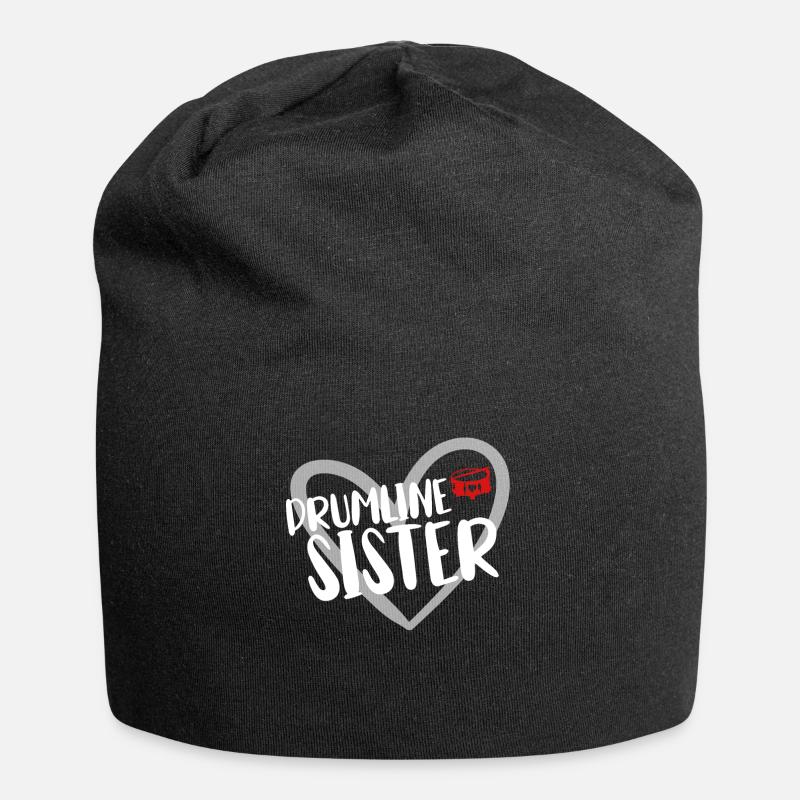 Drumline Trommeln Geschenk - Jersey-Beanie - Schwarz