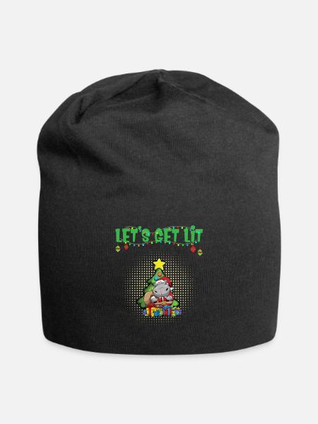 Let's Get Lit Advent Season Christmas Party X-Mas - Jersey-Beanie - Schwarz