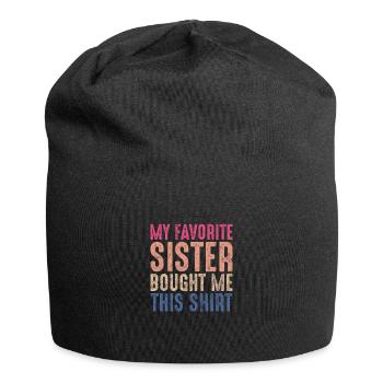 Soeur Frère Frères et sœurs Cadeau de famille - Bonnet en jersey - noir - Devant