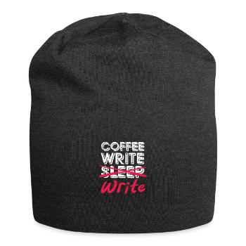 Author - Jersey Beanie - charcoal grey - Front