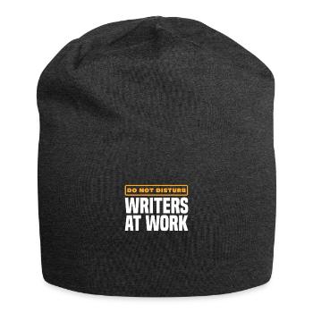 Author - Jersey Beanie - charcoal grey - Front