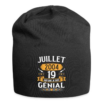 July 2004 19 years that I am awesome gift - Jersey Beanie - black - Front