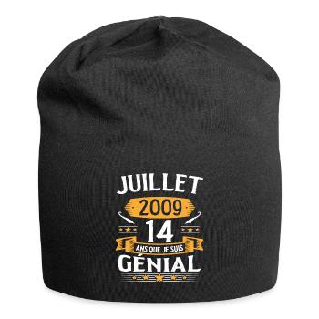 July 2009 14 years that I am awesome gift - Jersey Beanie - black - Front