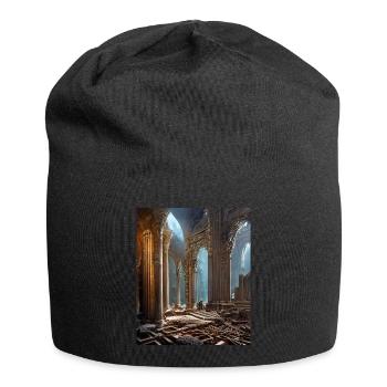 Greek Mythology Temple Ruins Greece - Jersey Beanie - black - Front