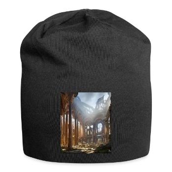 Griechische Mythology Tempel Ruinen Griechenland - Jersey-Beanie - Schwarz - Vorne