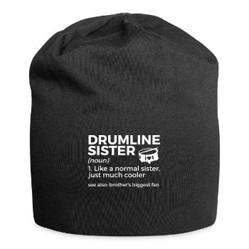 Drumline Trommeln Geschenk - Jersey-Beanie - Schwarz - Vorne