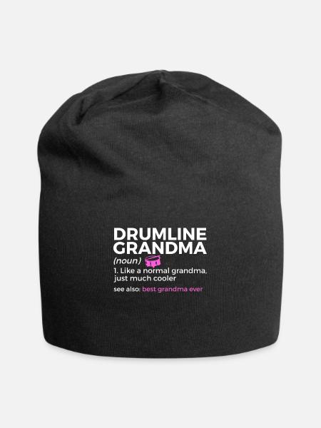 Drumline Trommeln Geschenk - Jersey-Beanie - Schwarz