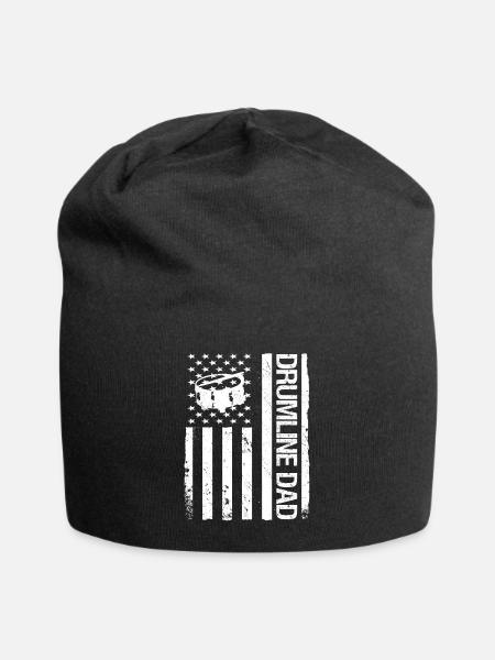 Drumline Trommeln Geschenk - Jersey-Beanie - Schwarz