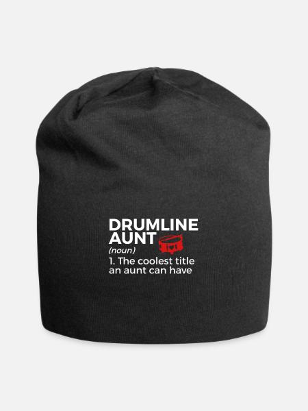 Drumline Trommeln Geschenk - Jersey-Beanie - Schwarz