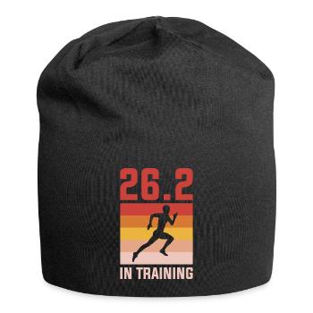 26.2 In Training Marathon Gift - Jersey Beanie - black - Front