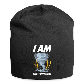 I Am The Tornado Meteorologie Geschenk - Jersey-Beanie - Schwarz - Vorne