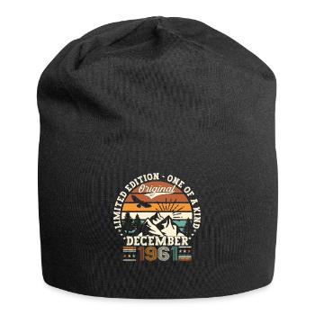 Born December 1961 61st birthday gift - Jersey Beanie - black - Front