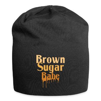 Mélanine Black Girl Brown Black History Mois - Bonnet en jersey - noir - Devant
