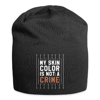 Skin Color Equality Protest Pride Black History - Jersey Beanie - black - Front