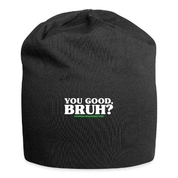You Good Bruh - Jersey-Beanie - Schwarz - Vorne