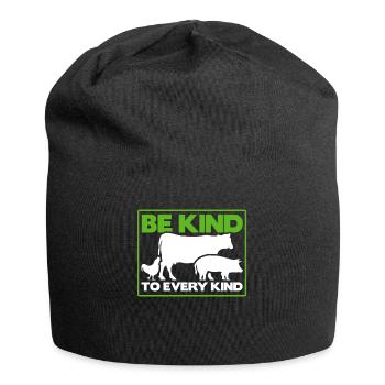 Be Kind To Every Kind - Jersey Beanie - black - Front