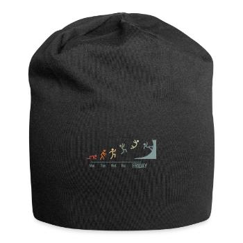 Inline-Skating Rollerskates Skater Vintage - Jersey Beanie - black - Front