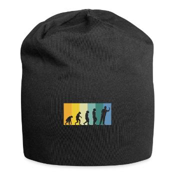 Evolution Dart - Dartspieler retro vintage Farben - Jersey-Beanie - Schwarz - Vorne