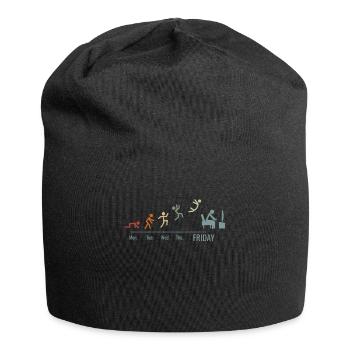 Gamer PC games gaming Konsolen zocken Vintage - Jersey-Beanie - Schwarz - Vorne
