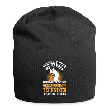 Vermessungstechniker verneigt euch Vermesser - Jersey-Beanie - Schwarz - Vorne