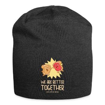 Geschwister Erdnussbutter-Gelee-Toast Großer - Jersey-Beanie - Anthrazit - Vorne