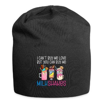 I love Milkshakes Milkshake Gift - Jersey Beanie - black - Front