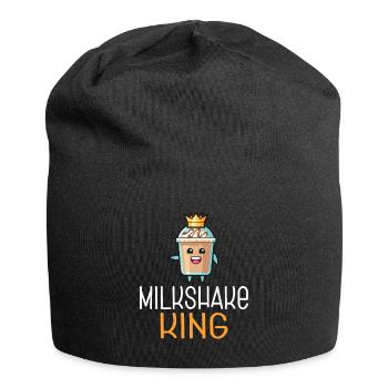 Ich liebe Milchshakes Milchshake Geschenk - Jersey-Beanie - Schwarz - Vorne