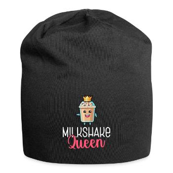 Ich liebe Milchshakes Milchshake Geschenk - Jersey-Beanie - Schwarz - Vorne