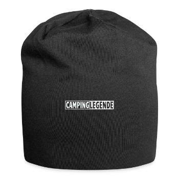 Camper Geschenkidee Camping - Jersey-Beanie - Schwarz - Vorne