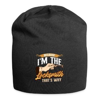 Parce que je suis le serrurier, donc - serrurier - Bonnet en jersey - noir - Devant