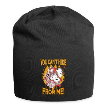 Girl Warp Horror Two Face Creepy Art Aesthetic - Jersey Beanie - black - Front