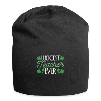 Drôle de la Saint-Patrick Enseignez le bonheur à Pattys Day - Bonnet en jersey - noir - Devant