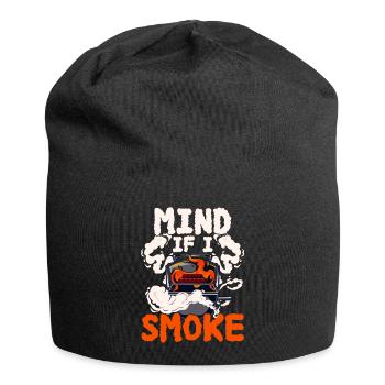 Considérez quand je fume - griller - Bonnet en jersey - noir - Devant