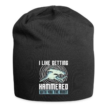 Marine Biology I Like Getting Hammered Underwater - Jersey Beanie - black - Front