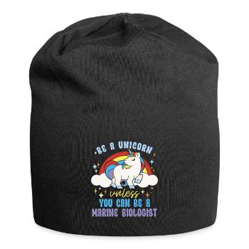 Marine Biology Be A Unicorn Unless Marine Animals - Jersey-Beanie - Schwarz - Vorne