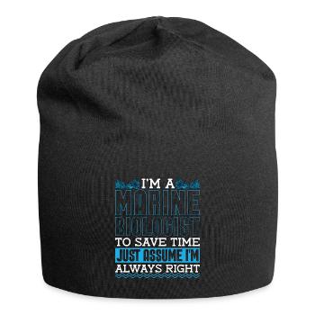 Marine Biology I'm A Marine Biologist To Save Sea - Jersey-Beanie - Schwarz - Vorne