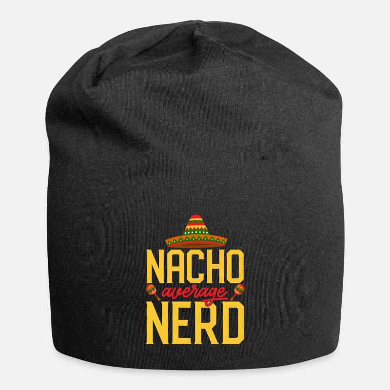Cinco de Mayo Nacho Moyenne Nerd Partie mexicaine - Bonnet en jersey - noir