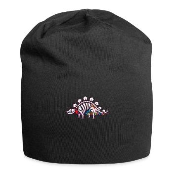 Stegosaurus - Jersey-Beanie - Schwarz - Vorne