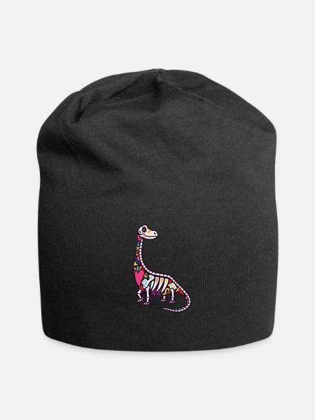 Brontosaurus - Jersey-Beanie - Schwarz