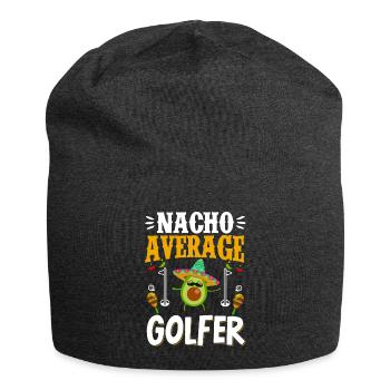 Cinco de Mayo Nacho golfeur moyen Golfing Mex - Bonnet en jersey - charbon - Devant