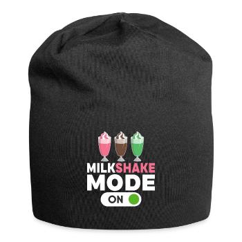 Ich liebe Milchshakes Milchshake Geschenk - Jersey-Beanie - Schwarz - Vorne