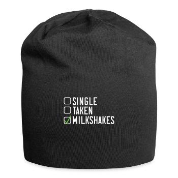 Ich liebe Milchshakes Milchshake Geschenk - Jersey-Beanie - Schwarz - Vorne