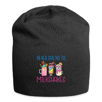 Ich liebe Milchshakes Milchshake Geschenk - Jersey-Beanie - Schwarz - Vorne
