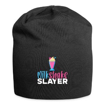 Ich liebe Milchshakes Milchshake Geschenk - Jersey-Beanie - Schwarz - Vorne